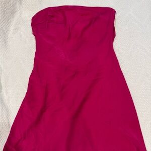 Showpo Fuchsia Strapless Dress Size 8